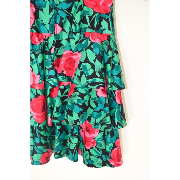 AJ Bari Vintage Cotton Ruffle Skirt Cocktail Dress - Picture 8 of 8